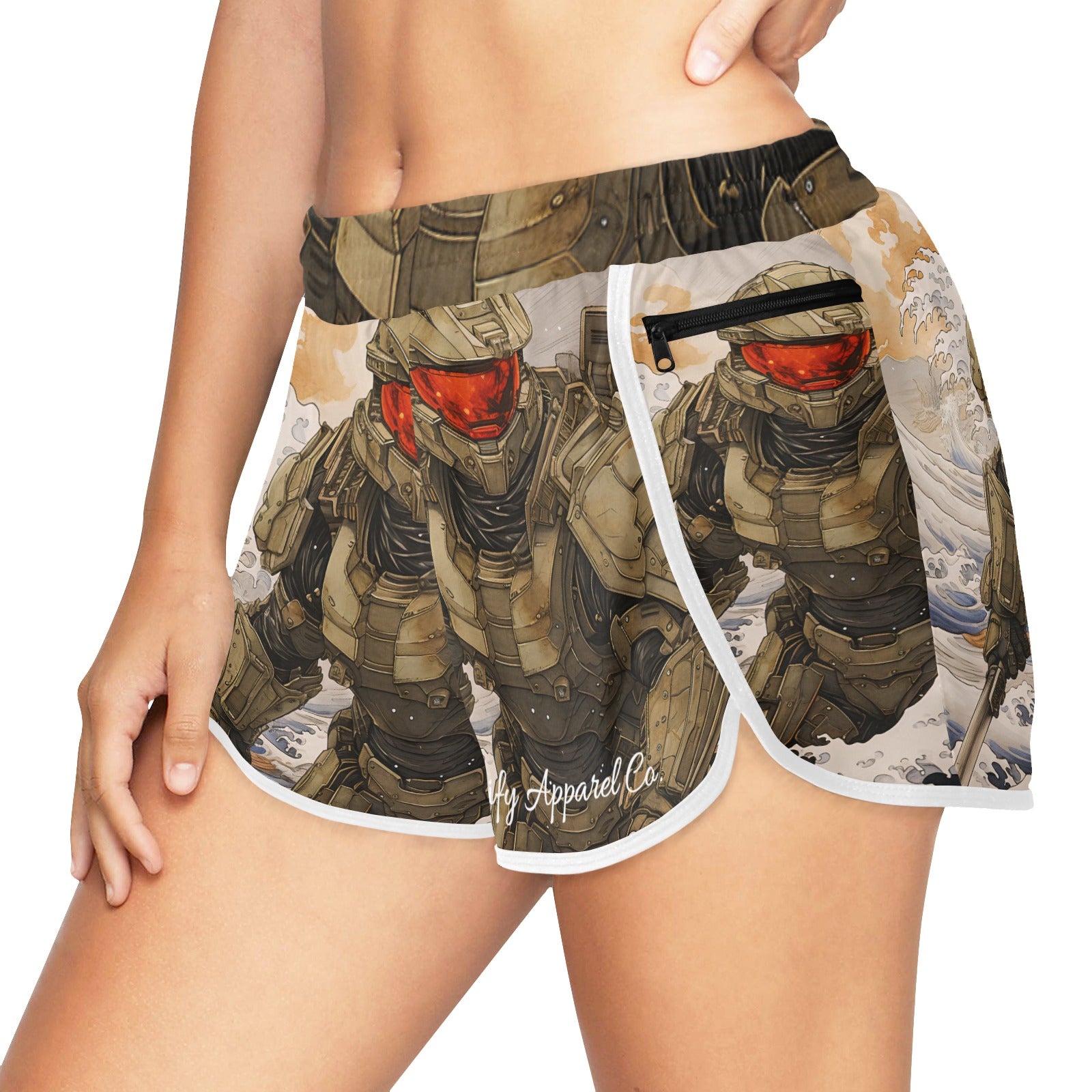 Master Chief Big Kona Wave Women's Sports Shorts