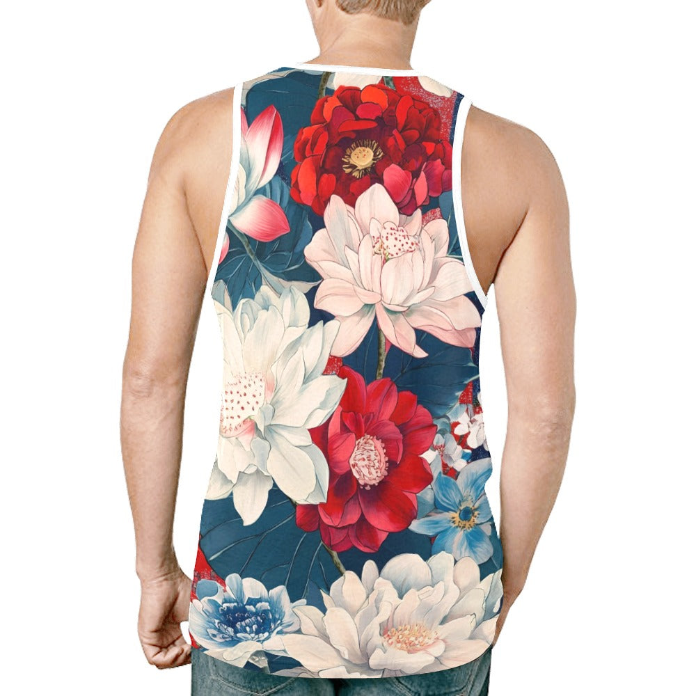 Johnny Cash USA Men's All Over Print Tank Top
