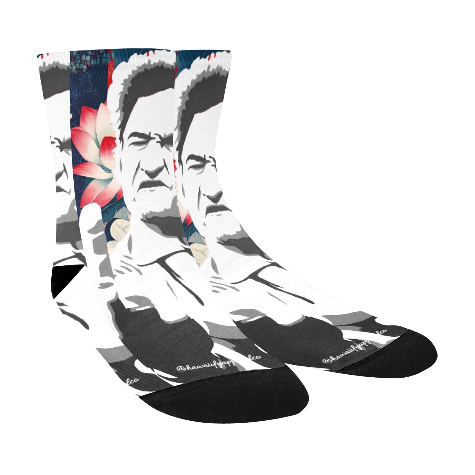 Johnny Cash USA Sublimated Socks
