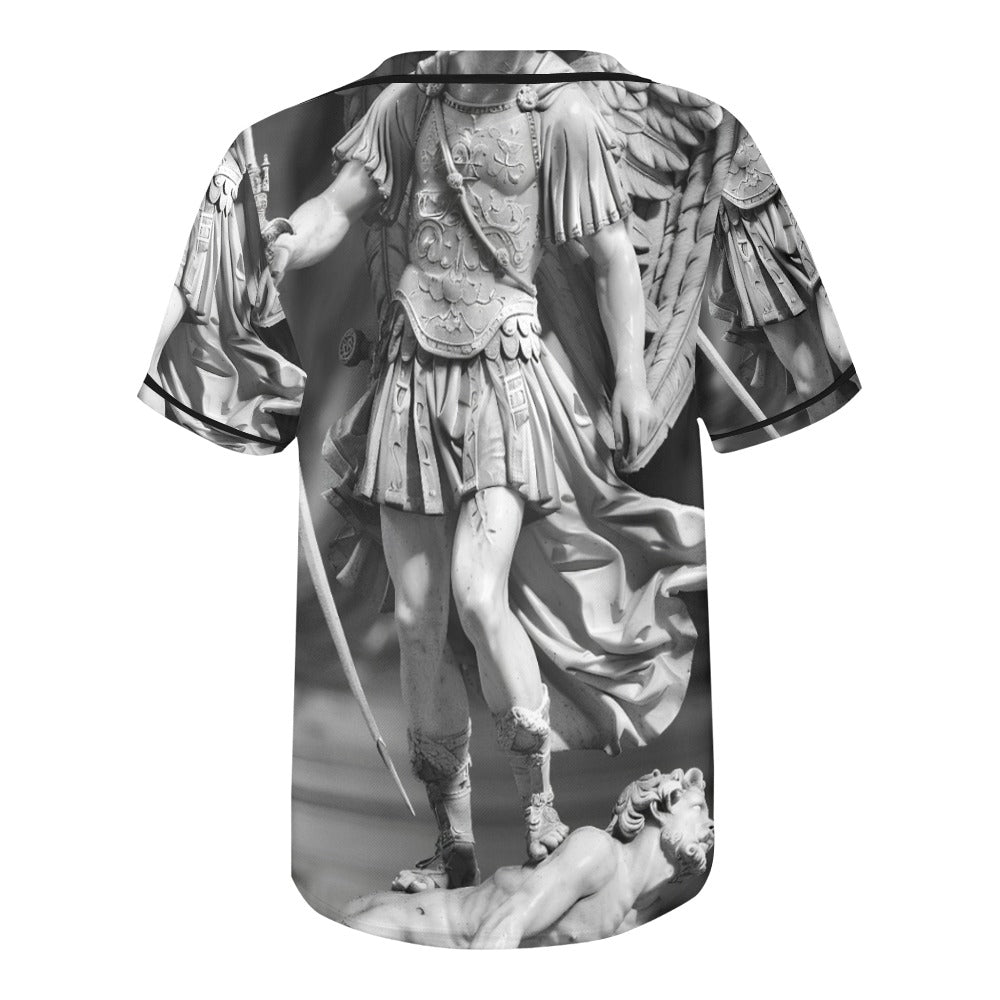 Archangel Michael Men's All Over Print Baseball Jersey
