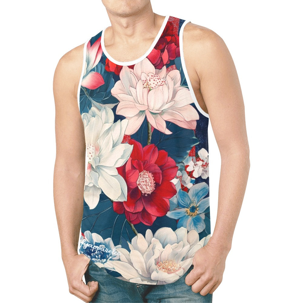 Johnny Cash USA Men's All Over Print Tank Top