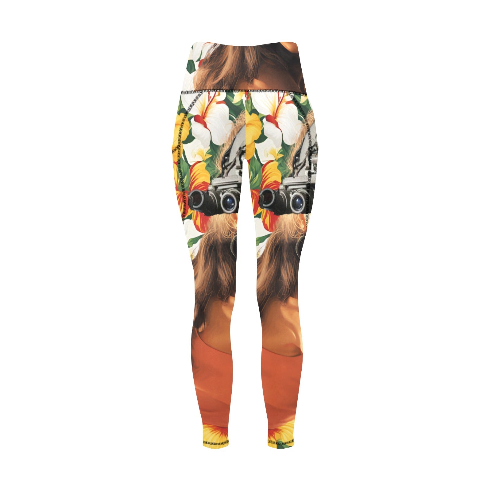 Megan Fox Quad Nods All Over Print Leggings with Pockets