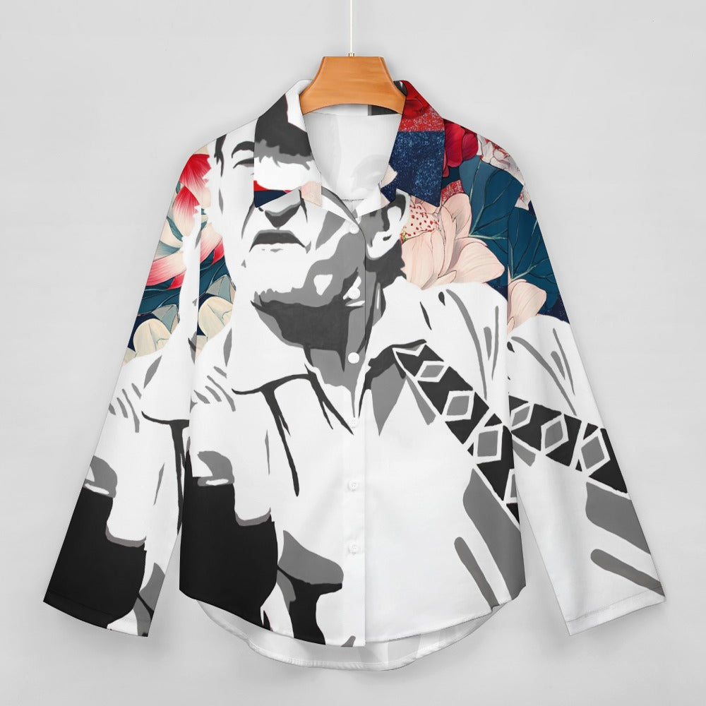 Johnny Cash USA Cropped Hem Shirt
