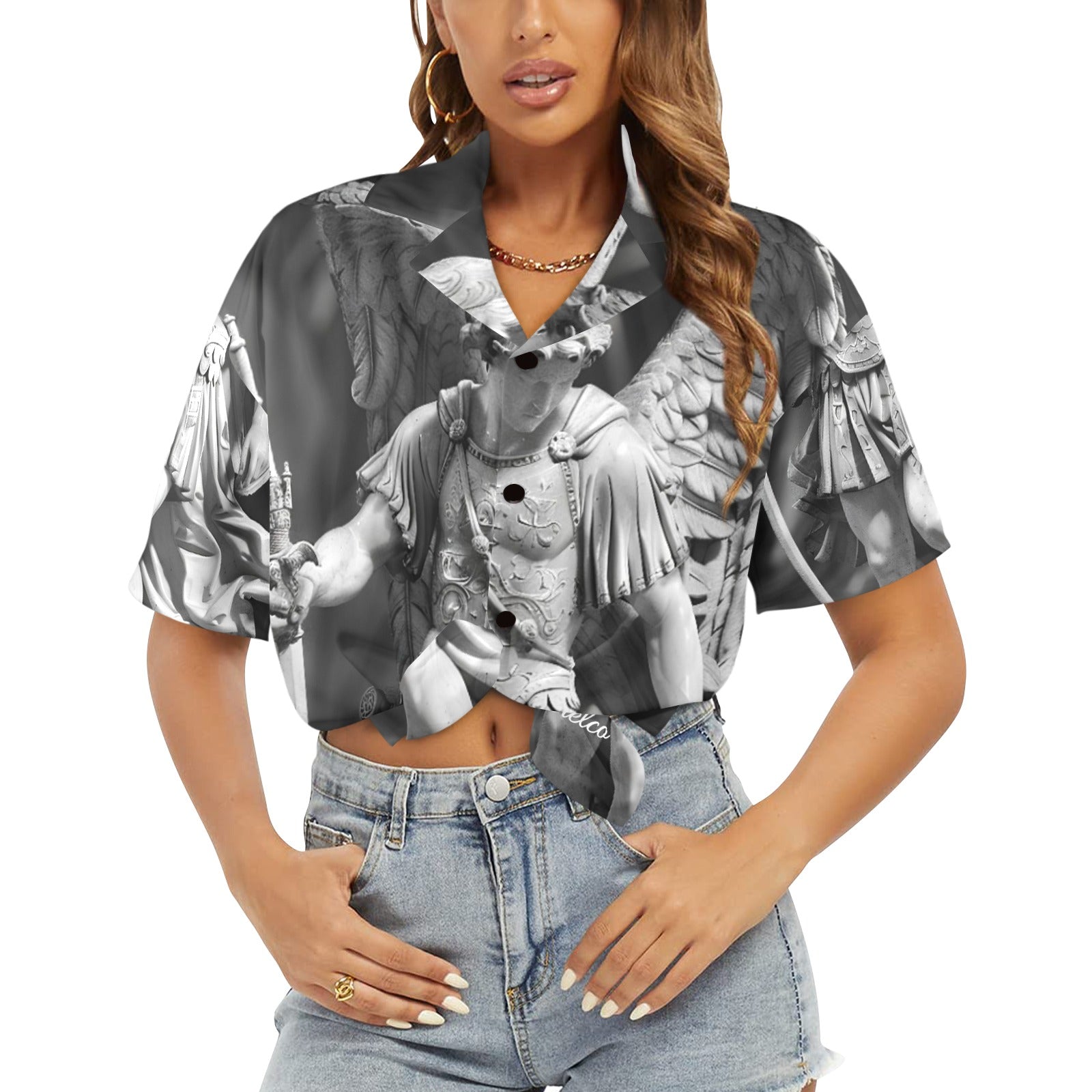 Archangel Michael Women's Hawaiian Shirt