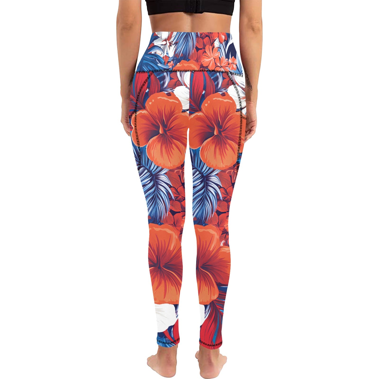 JFK USA All Over Print Leggings with Pockets