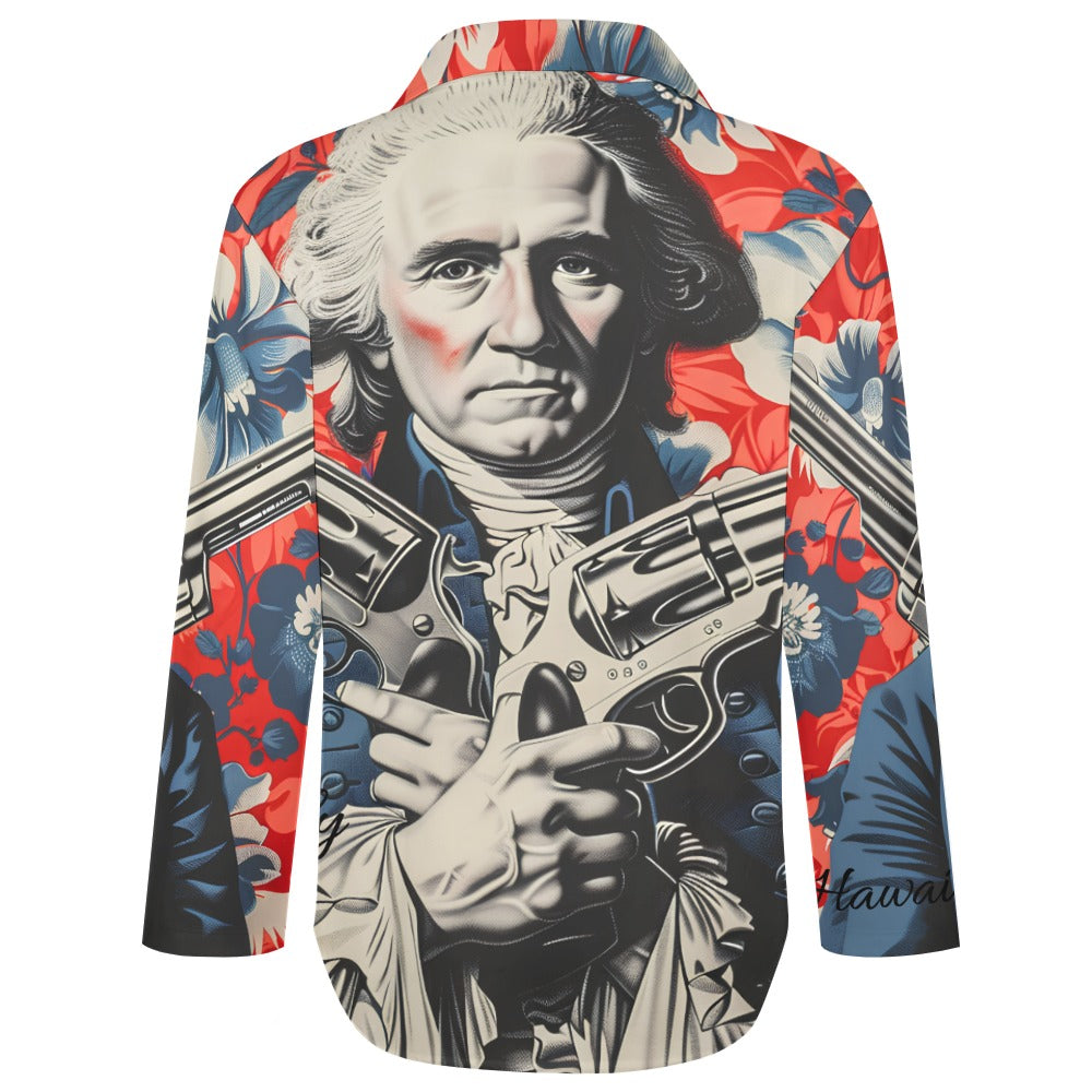 George Washington Slay Women's Hem Shirt by Hawaiify