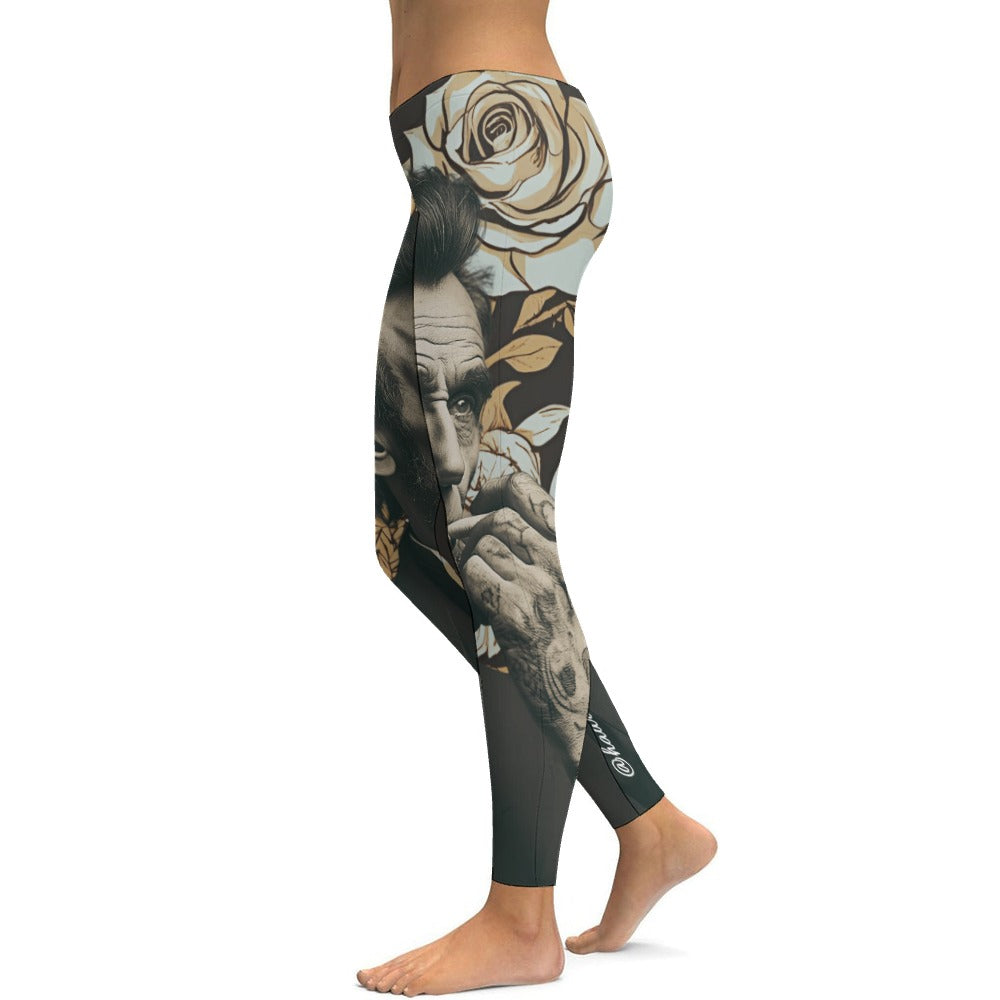 Abraham Lincoln Hand Tats Tight Yoga Pants