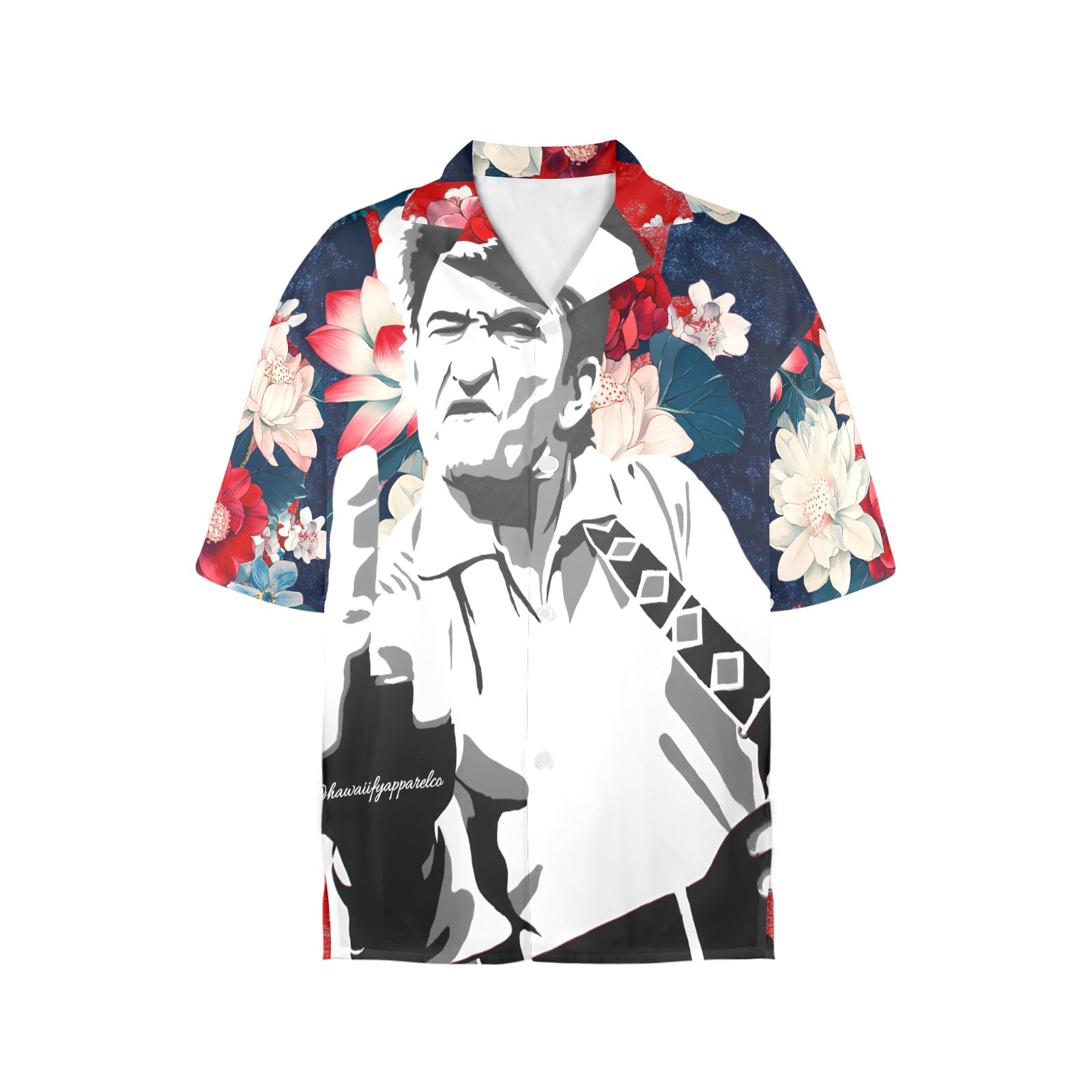 Johnny Cash USA Women's All Over Print Hawaiian Shirt