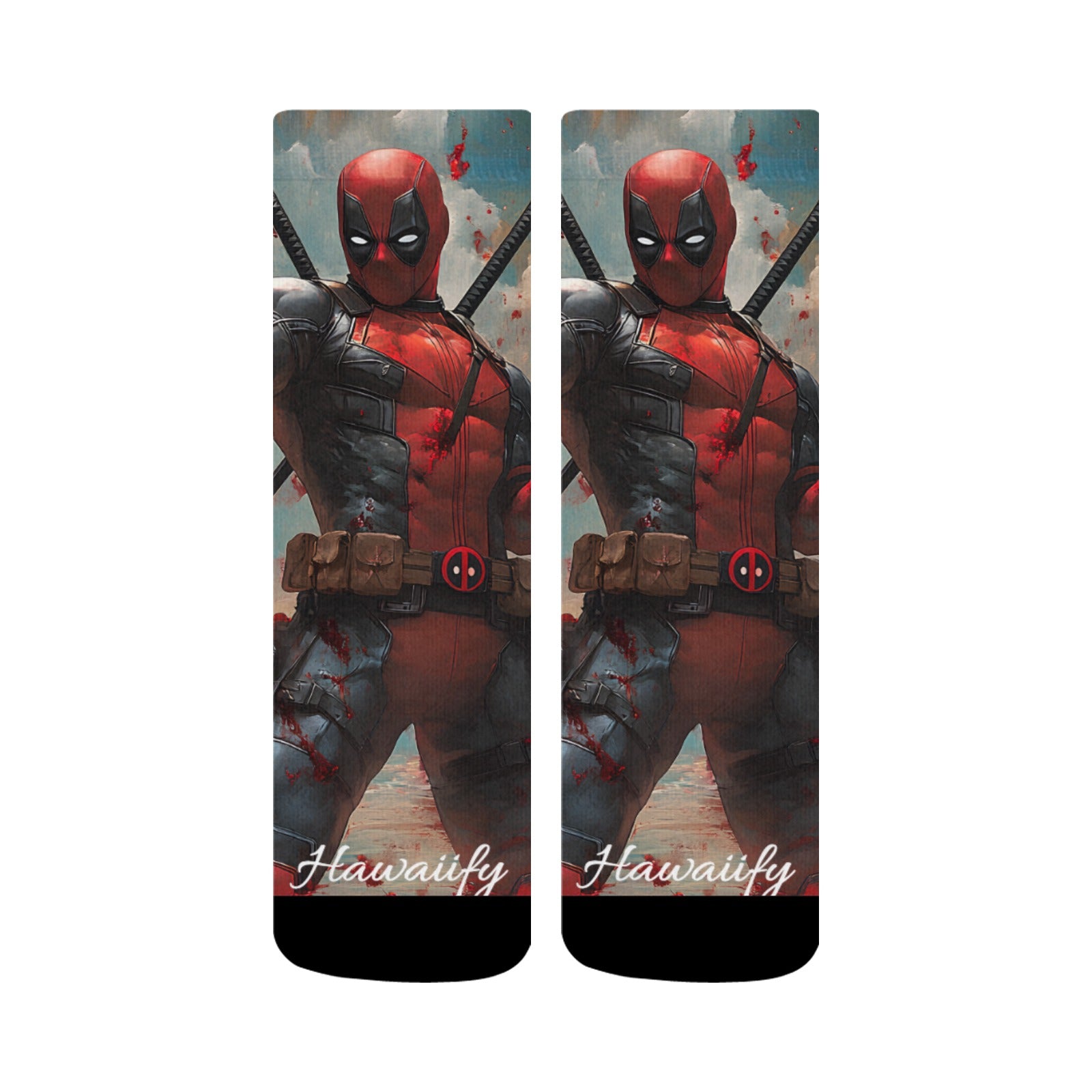 Deadpool & Dead Lotus Sublimated Crew Socks