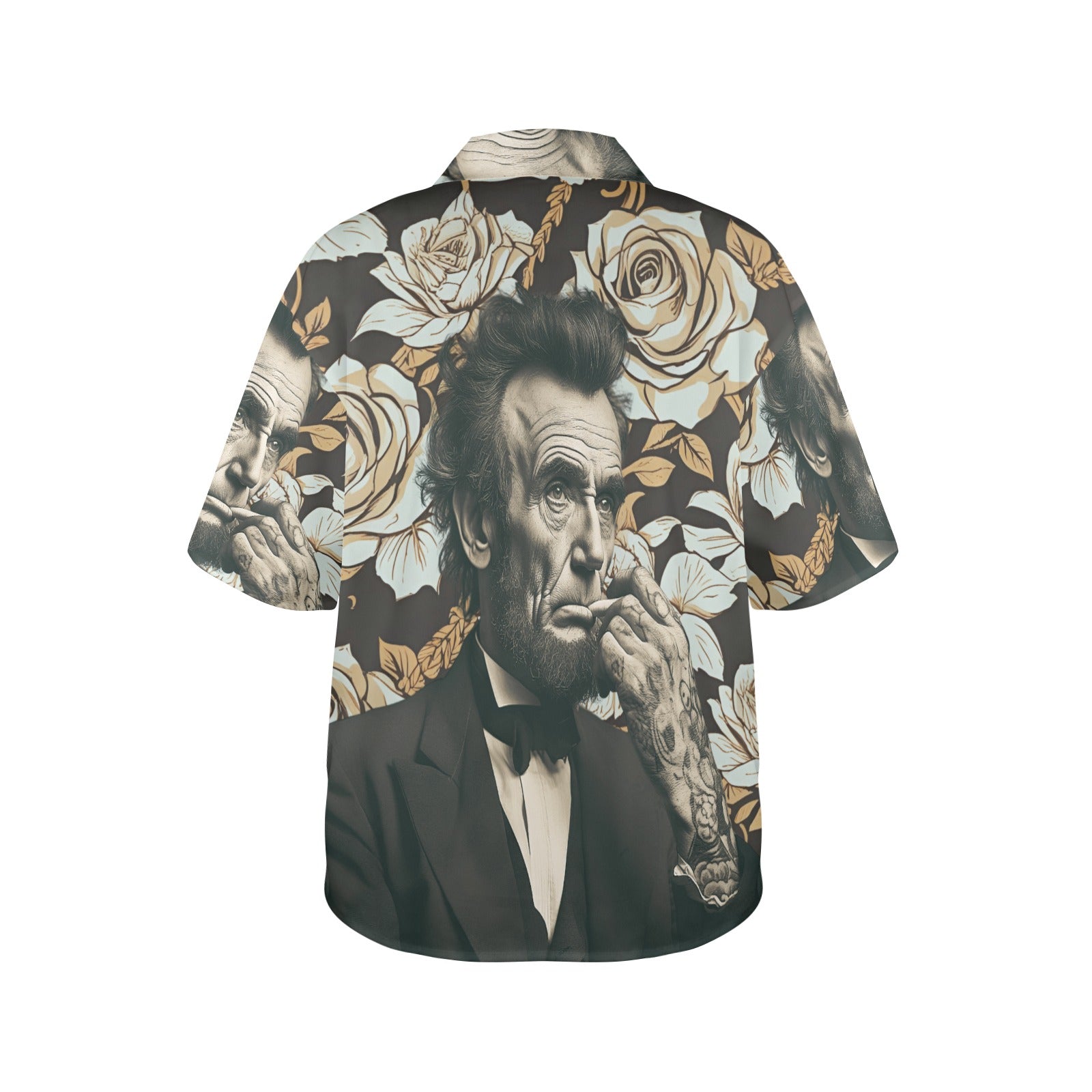 Abraham Lincoln Hand Tats Women's Hawaiian Shirt