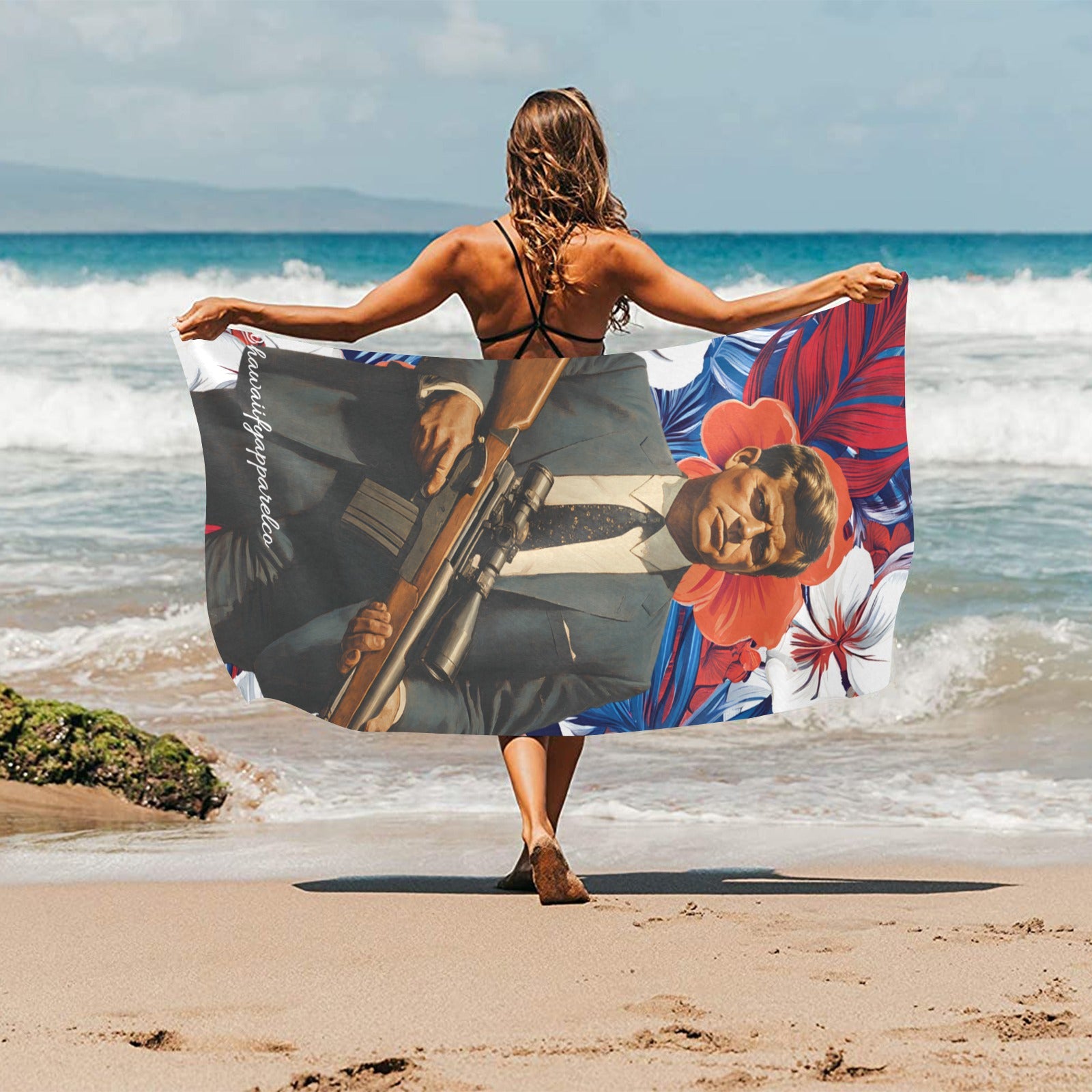 JFK USA Beach Towel Suede 30"x 60"