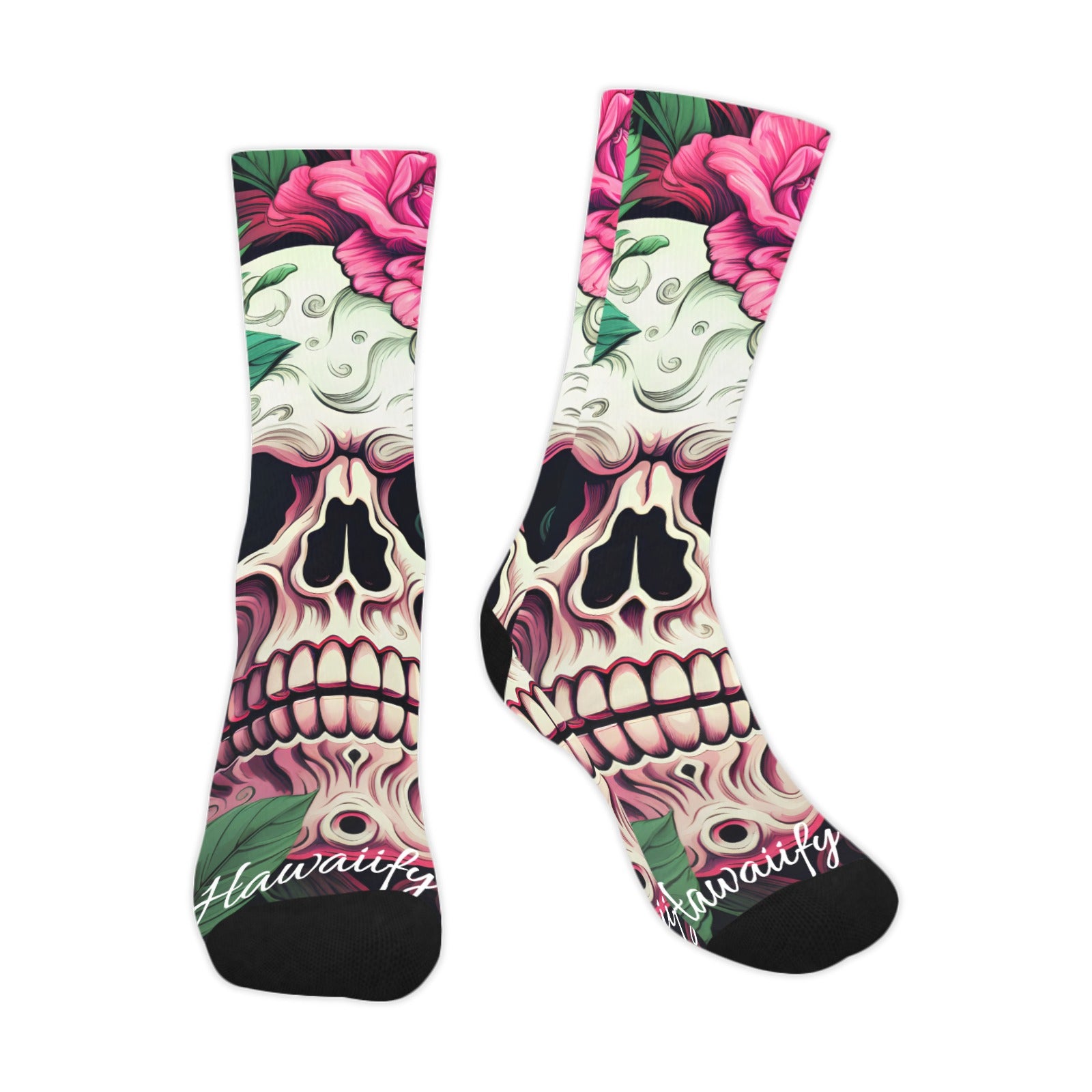 Rose Calavera Skull Unisex Socks