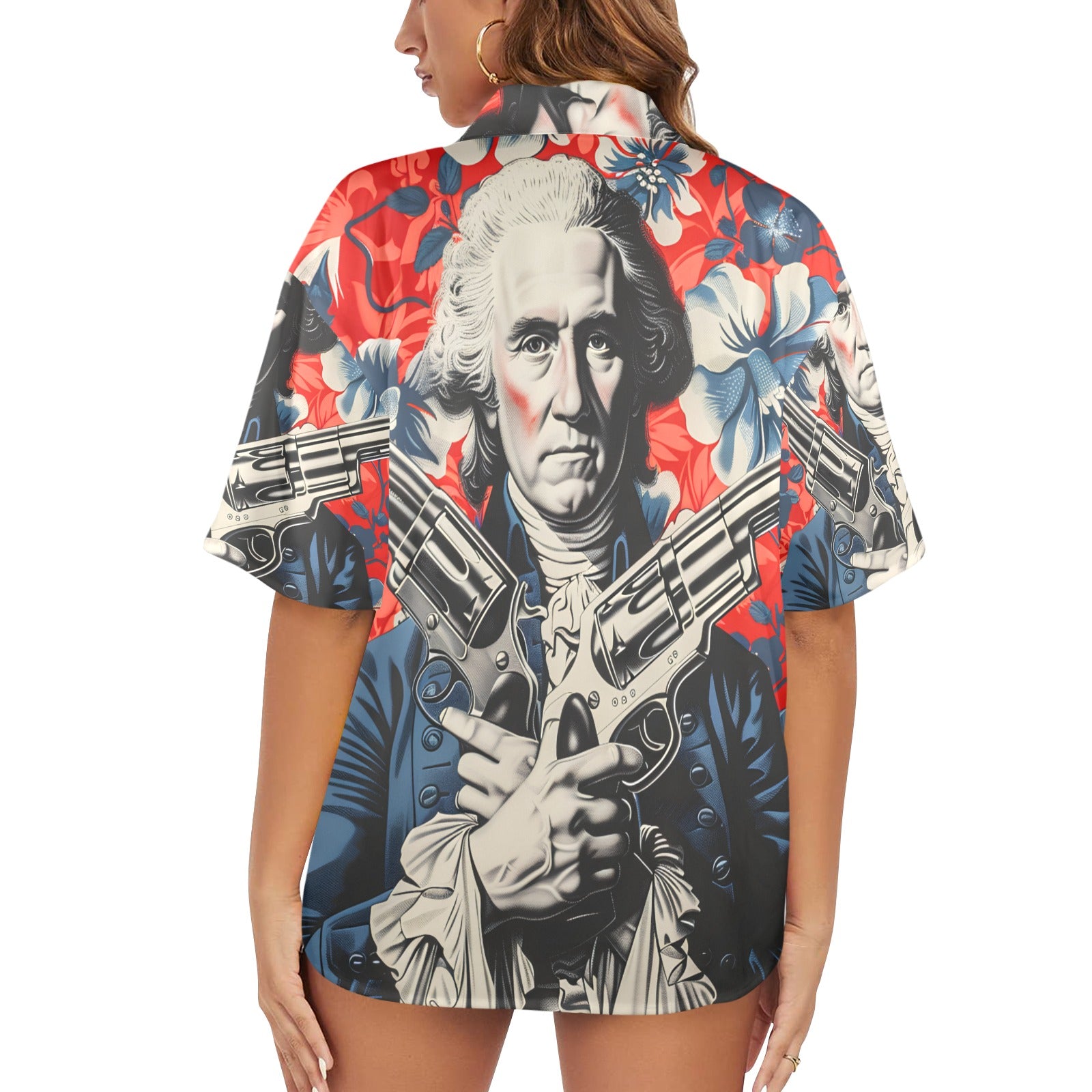 George Washington SLAY Women's Hawaiian Shirt