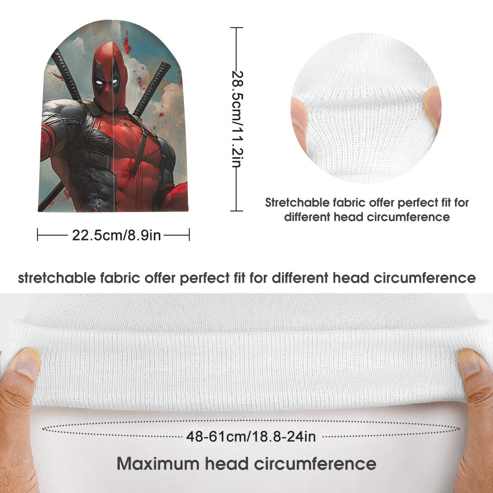 Deadpool & Dead Lotus Full Knit Hat