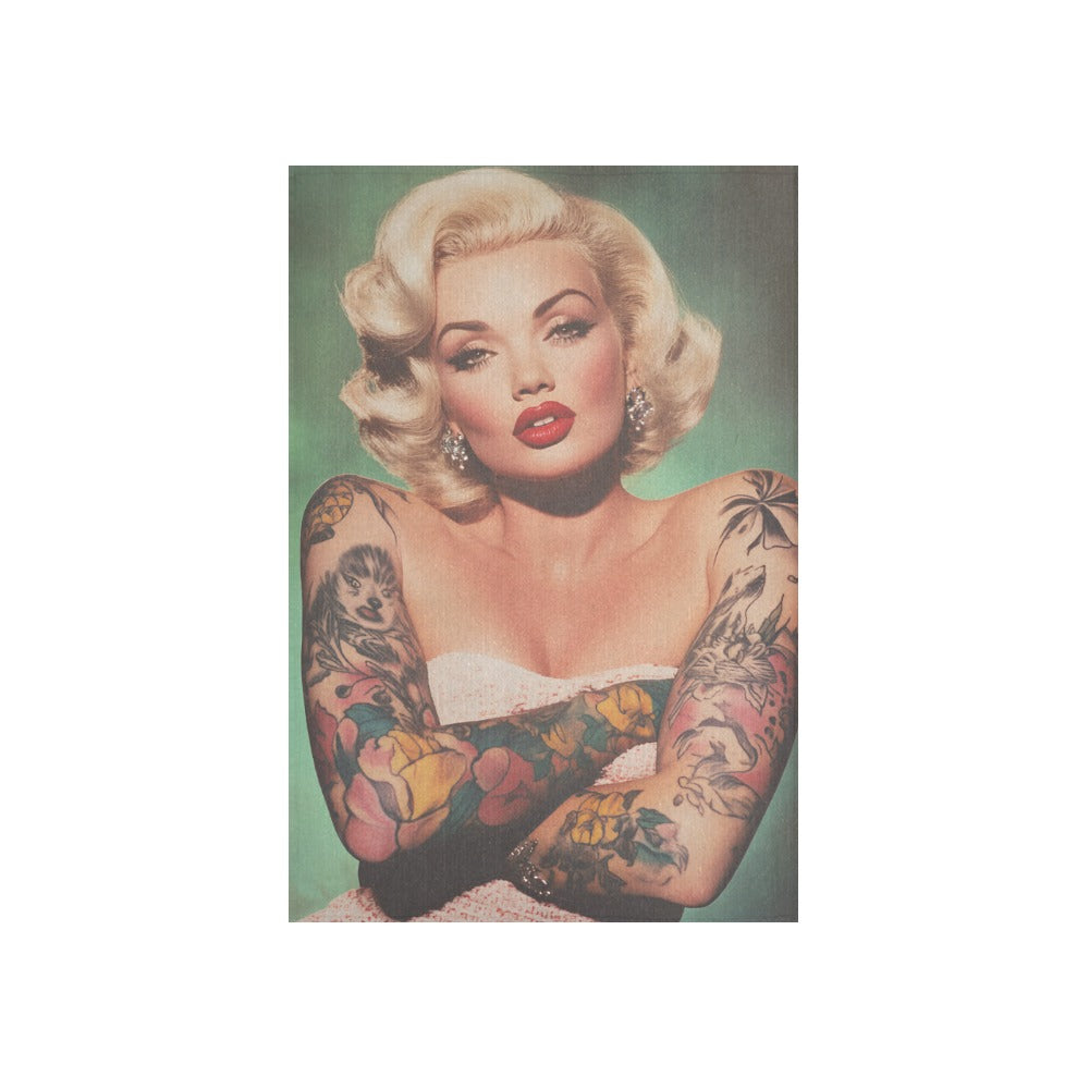 Marilyn Monroe Tatted Wall Tapestry 40"x 60"