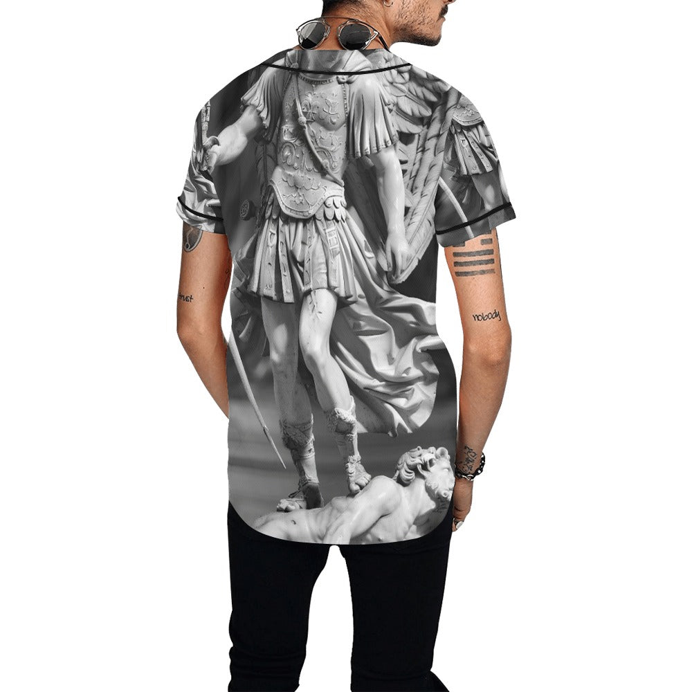 Archangel Michael Men's All Over Print Baseball Jersey
