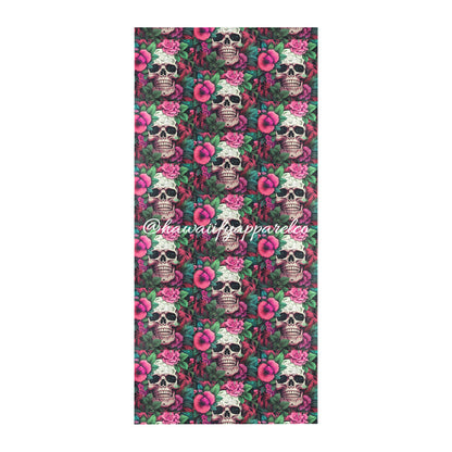 Dia de los Muertos Rosé Beach Towel