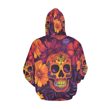 Dia de los Muertos Sunset Men's All-Over Print Hoodie