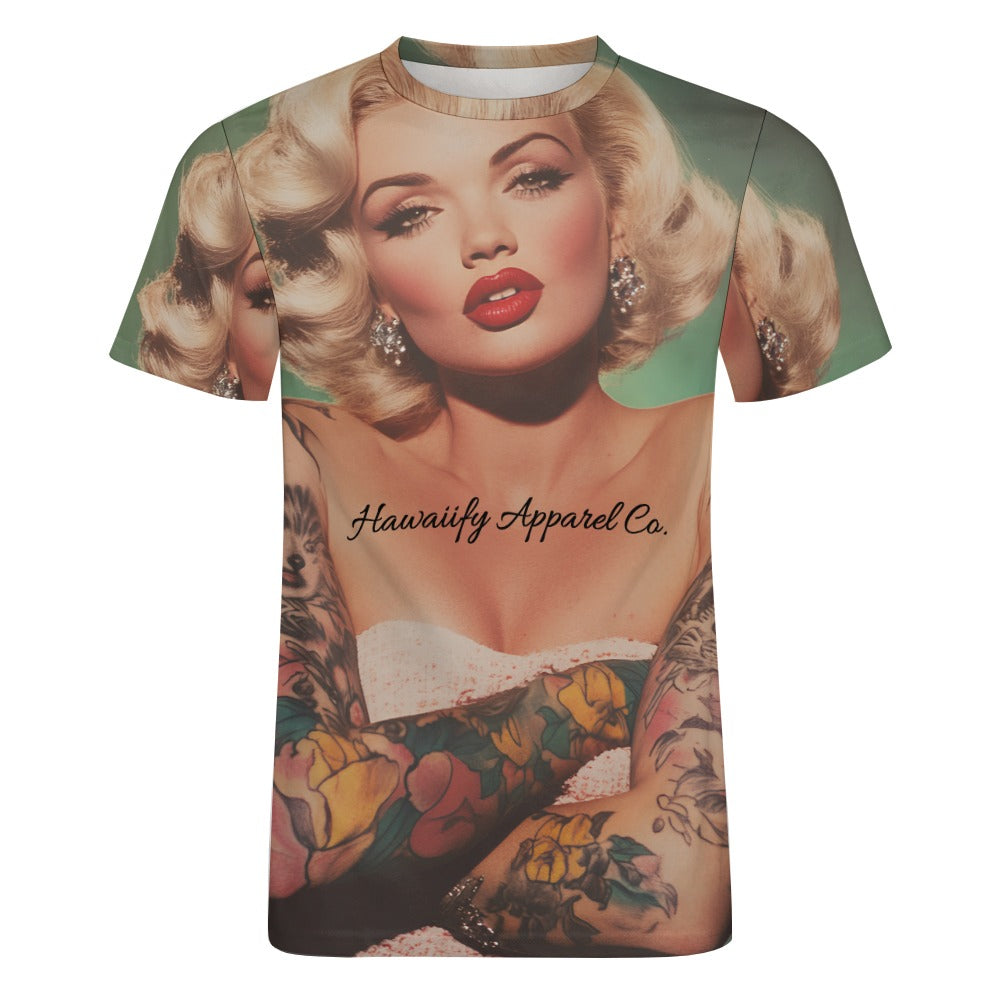 Tatted Marilyn Monroe Men's 100% Cotton T-shirt