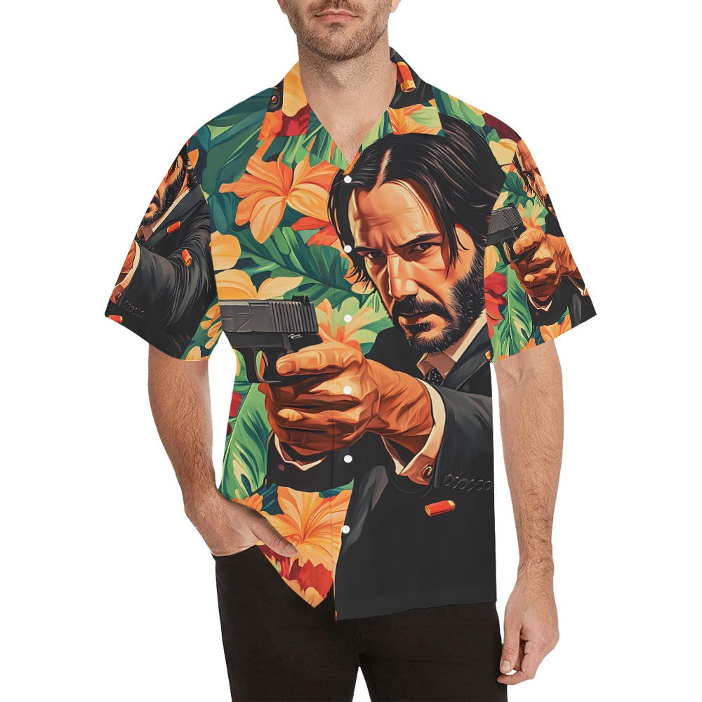 John Wick Men's Hawaiian Floral