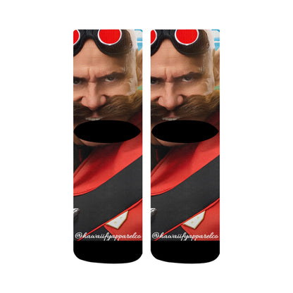 Sonic 3 Dr. Robotnik Classic Sublimated Crew Socks