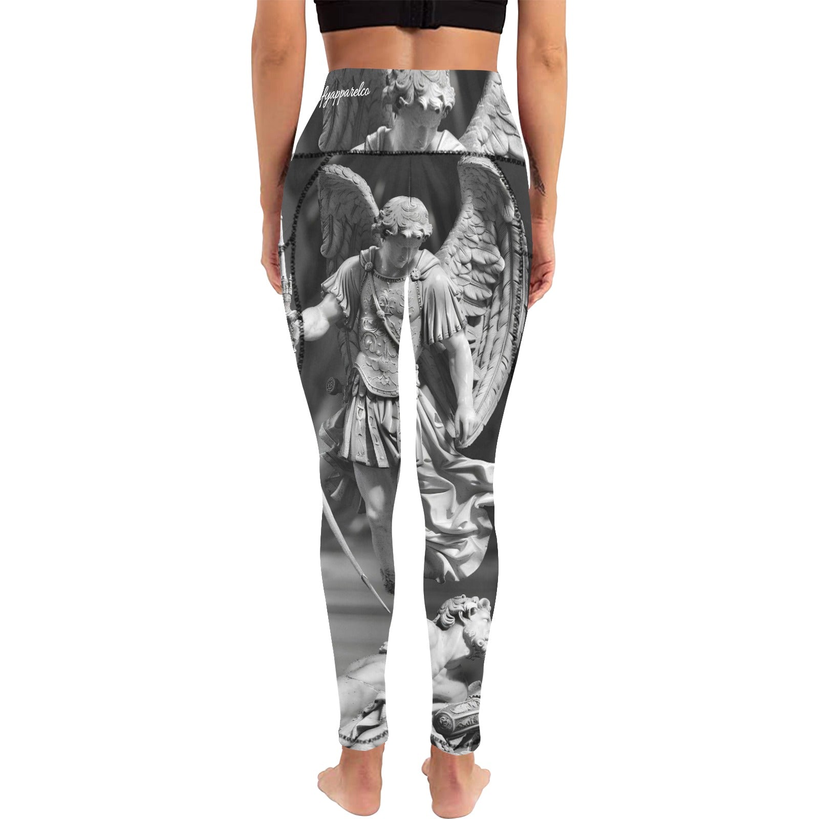 Archangel Mchael All Over Print Leggings with Pockets