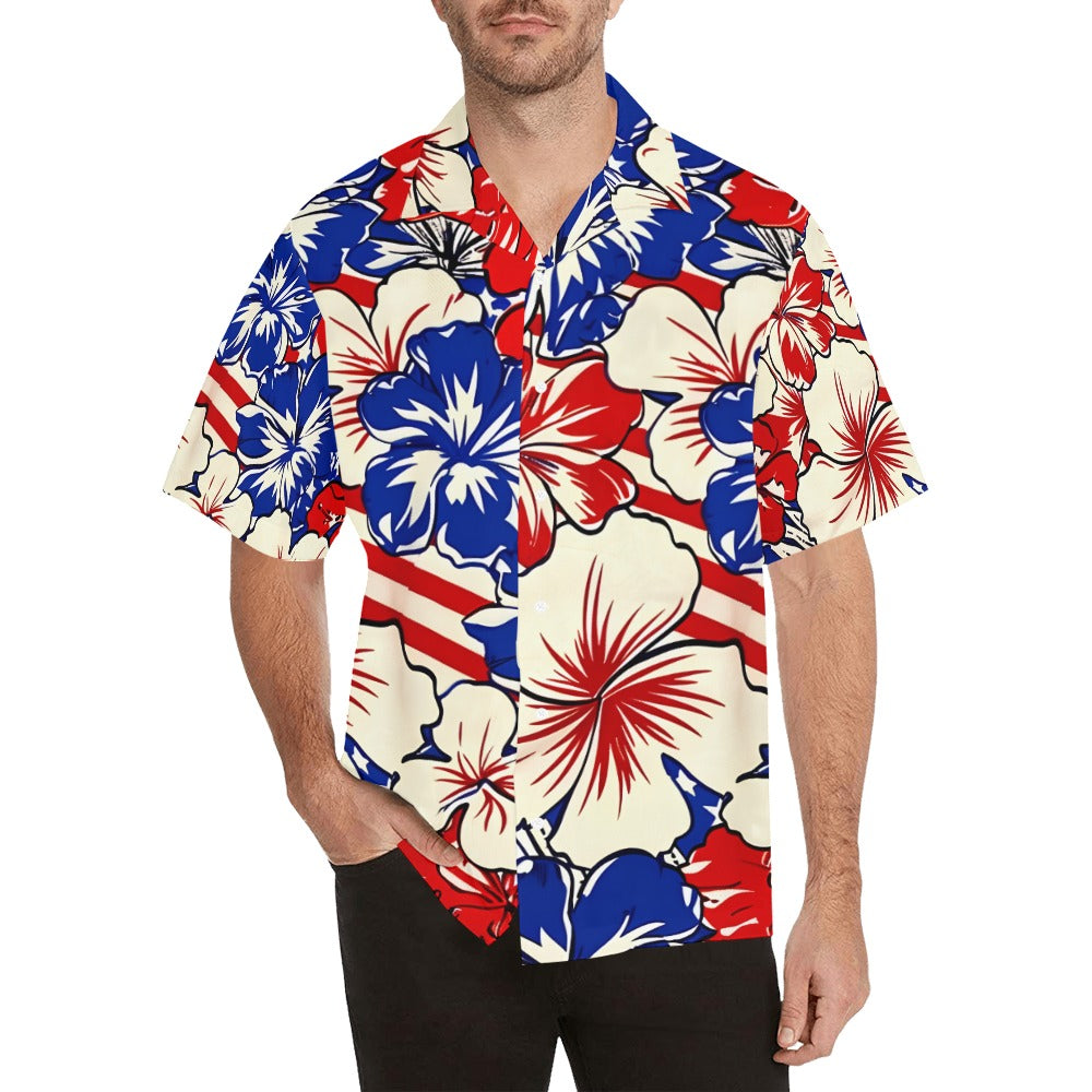 Men's Hawaiian Shirt - July 4th Parade