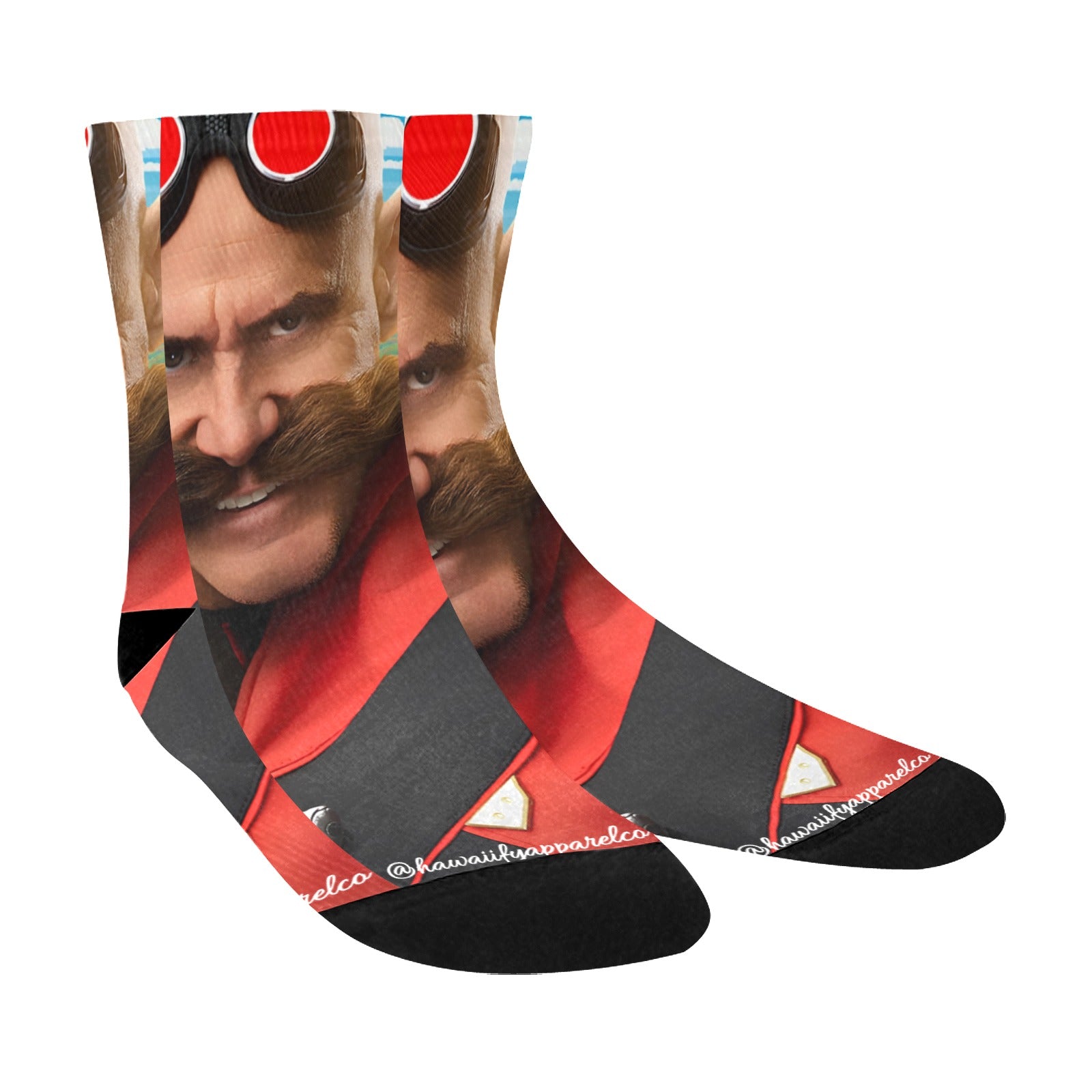 Sonic 3 Dr. Robotnik Classic Sublimated Crew Socks