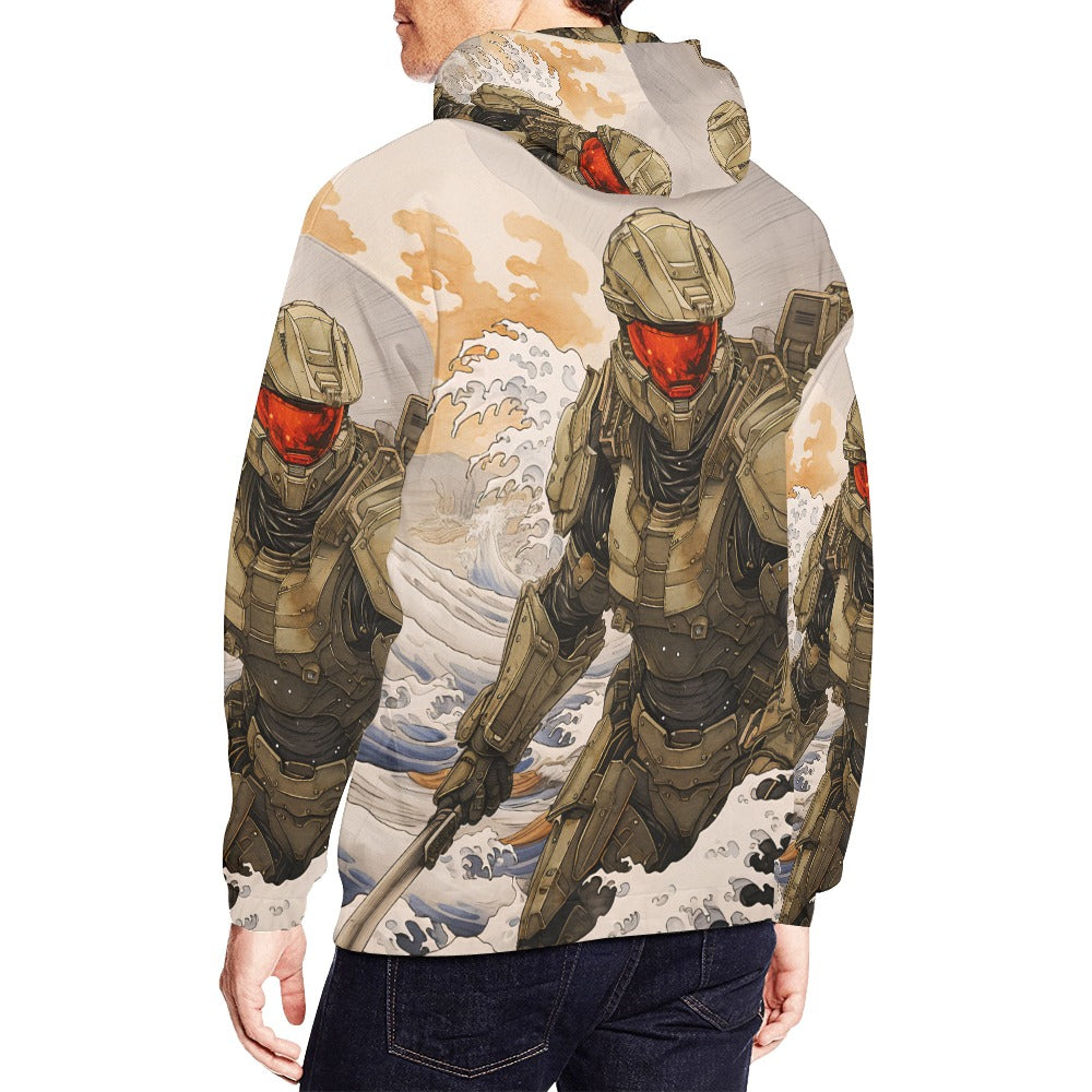 Master Chief Kona Wave Men's All Over Print Hoodie