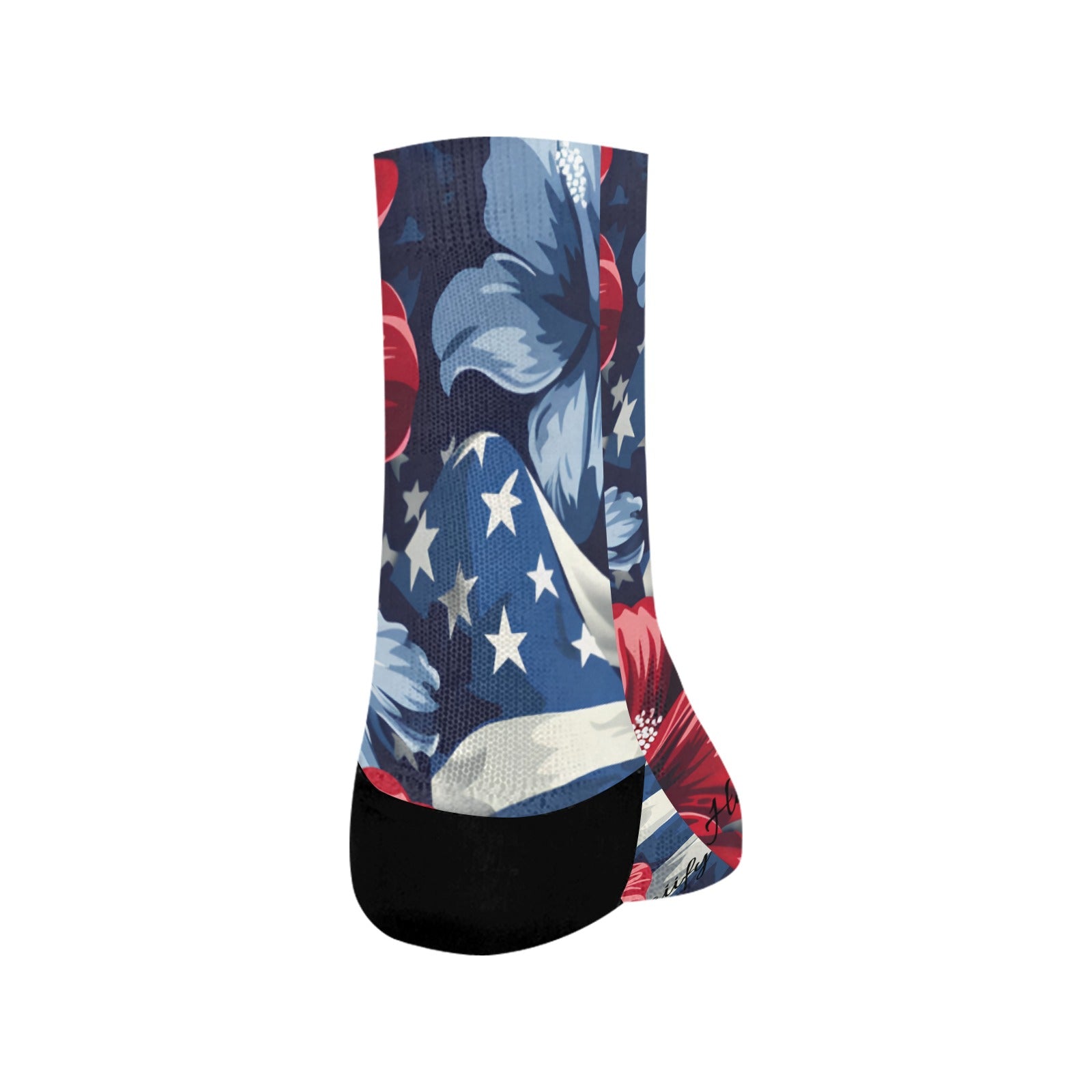 Classic Sublimated Crew Socks - July 4th Parade - Blue Edition