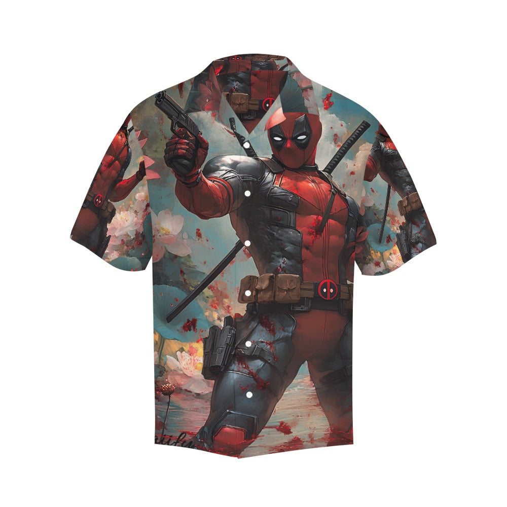 Deadpool & Dead Lotus Men's Hawaiian Shirt