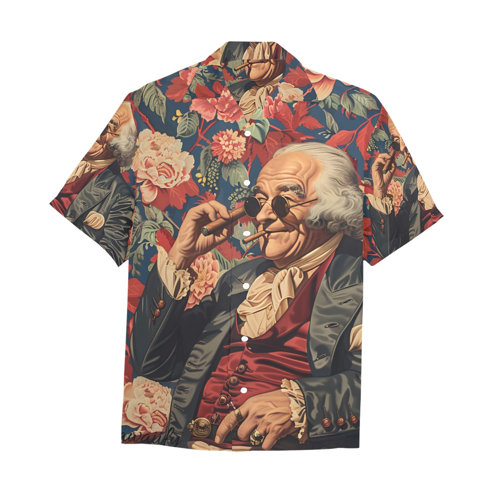 Ben Franklin Freedom Cigar Men's Hawaiian Shirt