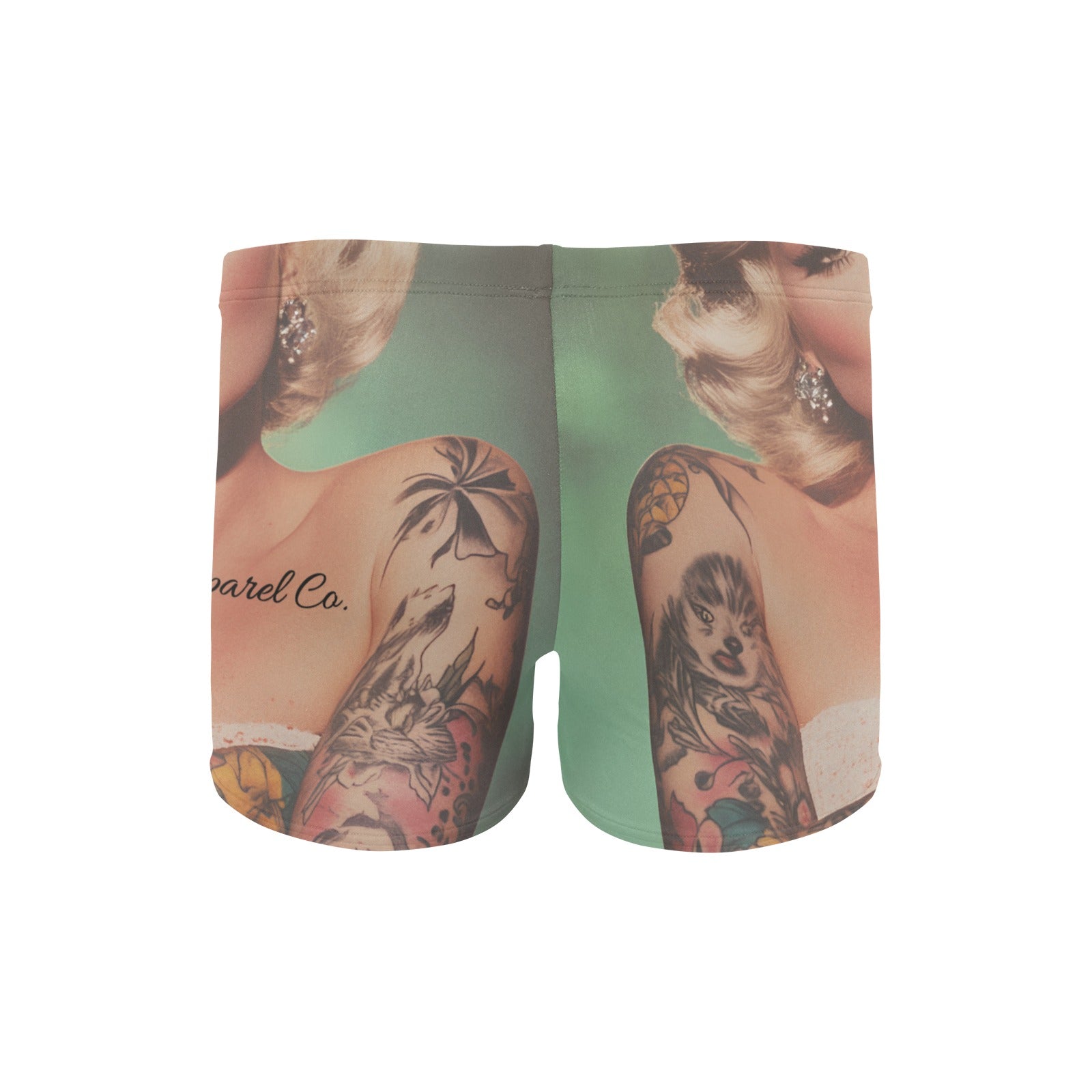 Tatted Marilyn Monroe Men's Swimming Trunks