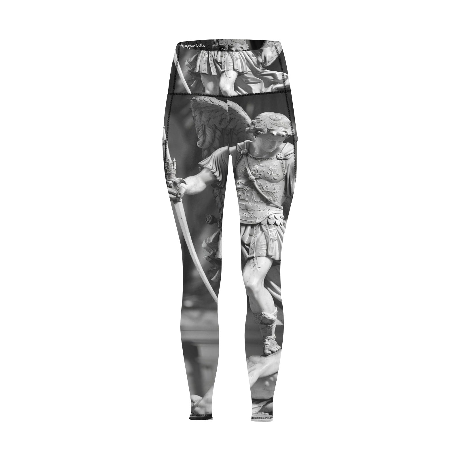 Archangel Mchael All Over Print Leggings with Pockets