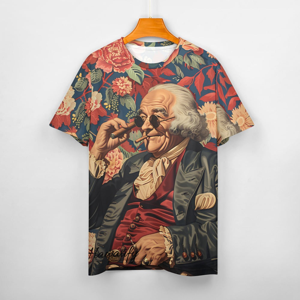 Benjamin Frankling Freedom Cigar Unisex T-shirt