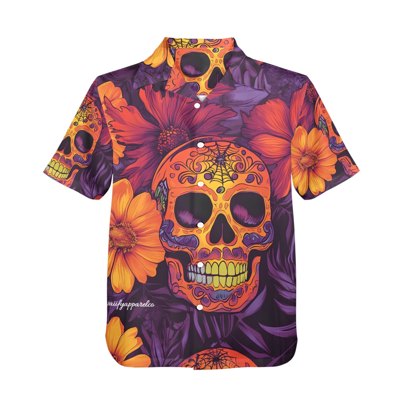 Dia de los Muertos Sunset Men's Hawaiian Shirt