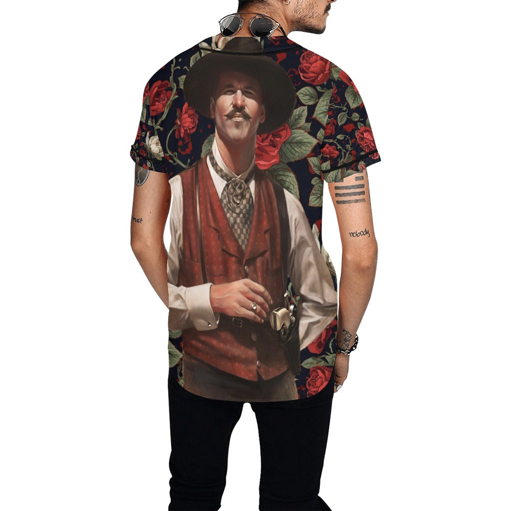 “I’m Your Huckleberry” – Doc Holliday Tombstone Men’s Baseball Jersey | Hawaiify Apparel Co.