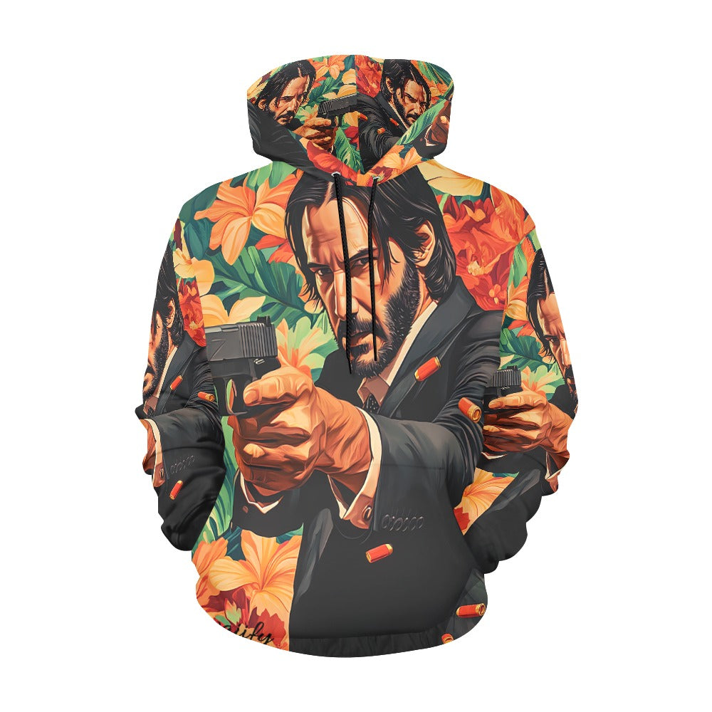 John Wick Floral Unisex Hoodie