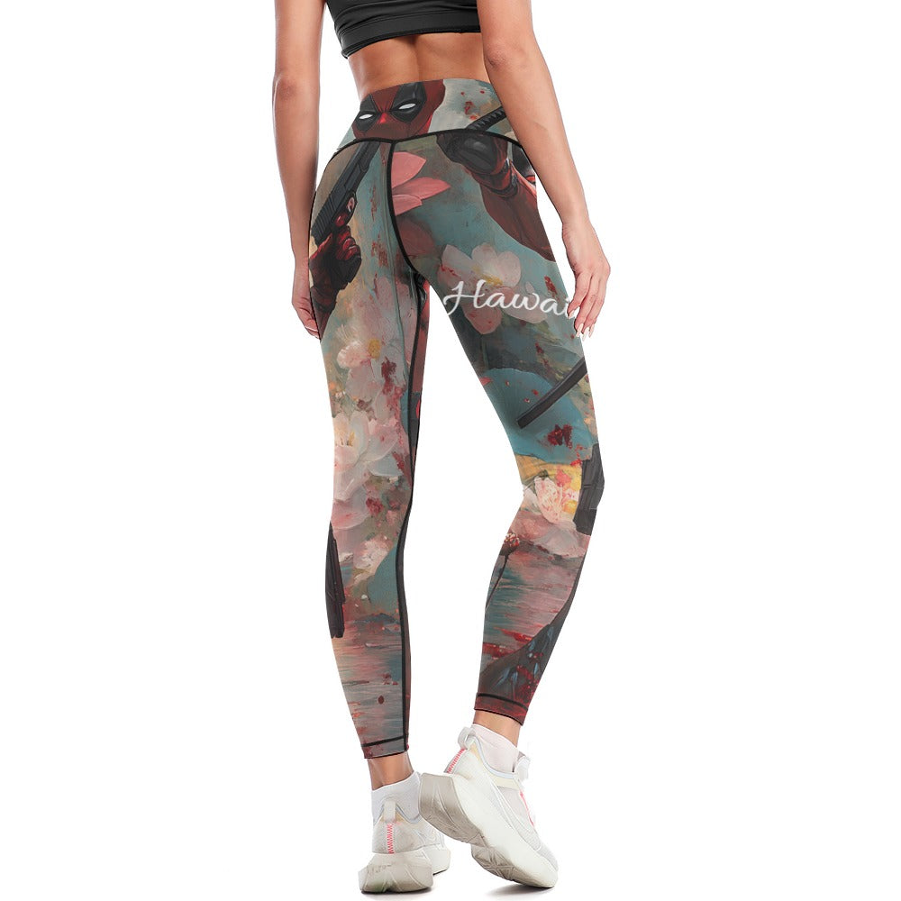 Women's Deadpool Dead Lotus Comfort Sports Yoga Pants