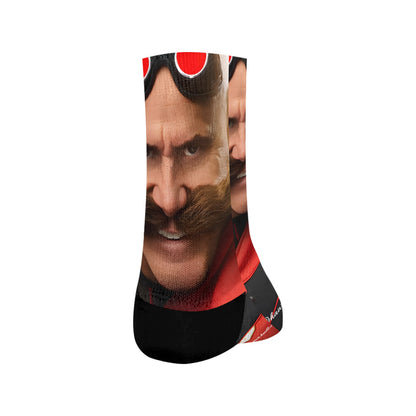 Sonic 3 Dr. Robotnik Classic Sublimated Crew Socks