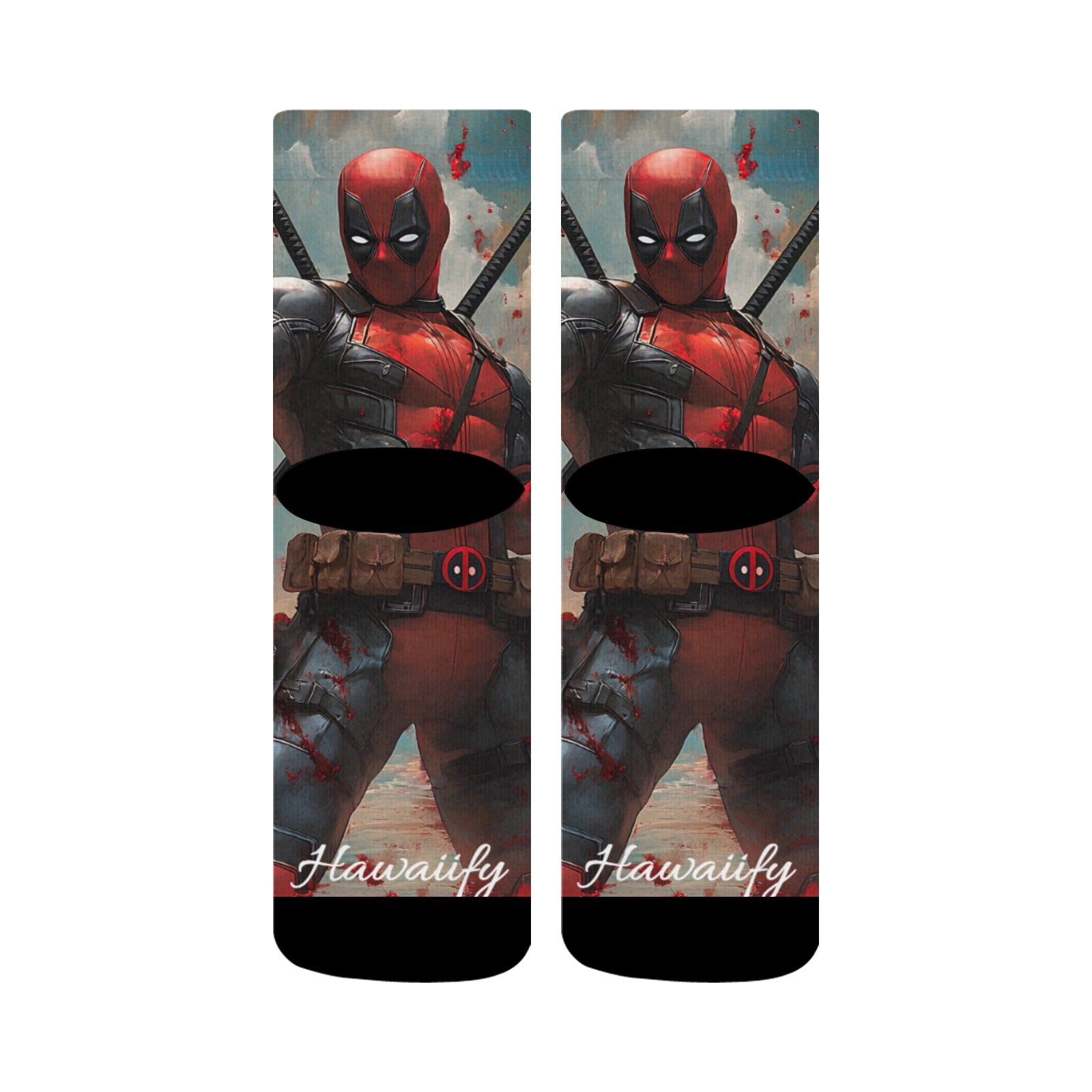 Deadpool & Dead Lotus  Sublimated Crew Socks