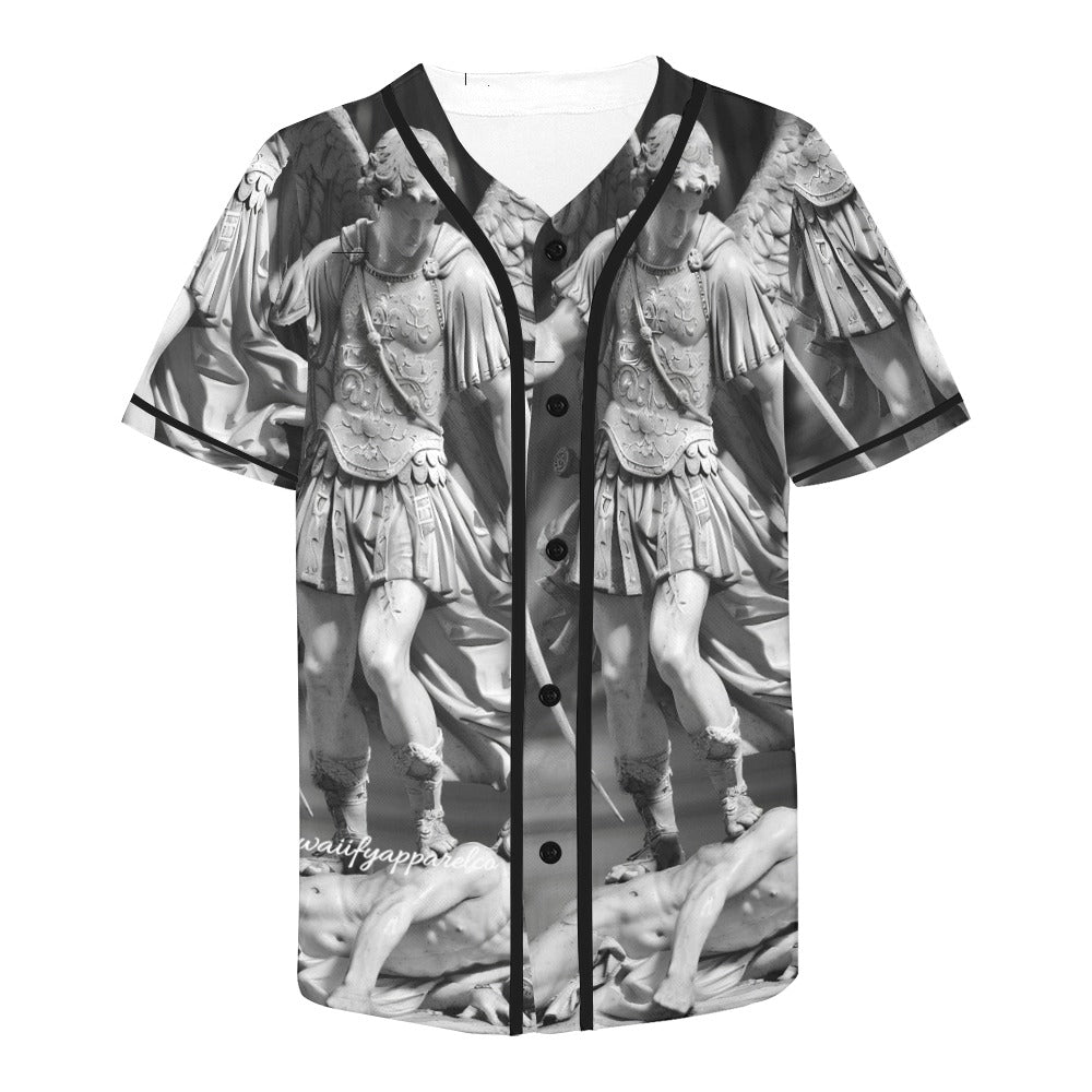 Archangel Michael Men's All Over Print Baseball Jersey