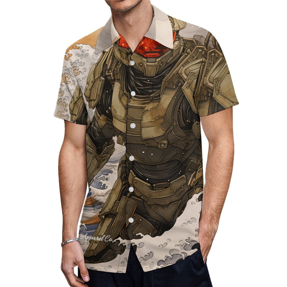 Master Chief Big Kona Wave Slim Fit Button Up