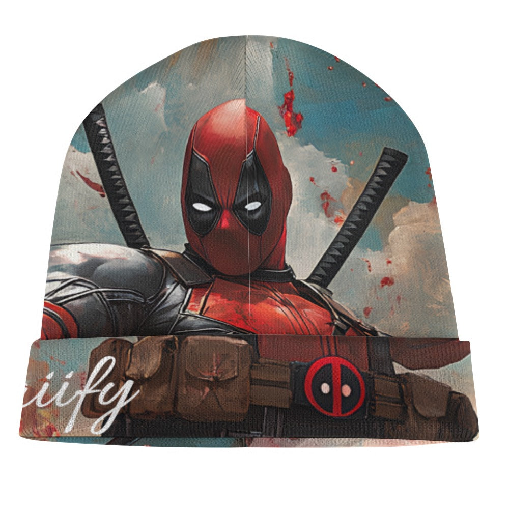 Deadpool & Dead Lotus Full Knit Hat