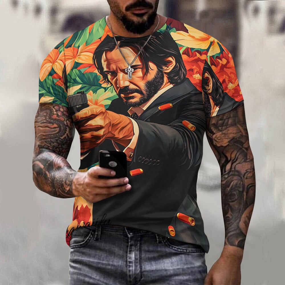 John Wick Floral Unisex T-Shirt