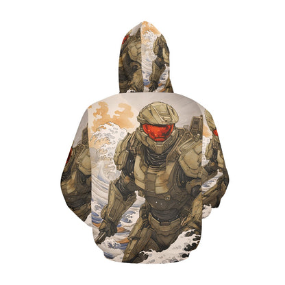 Master Chief Kona Wave Men's All Over Print Hoodie