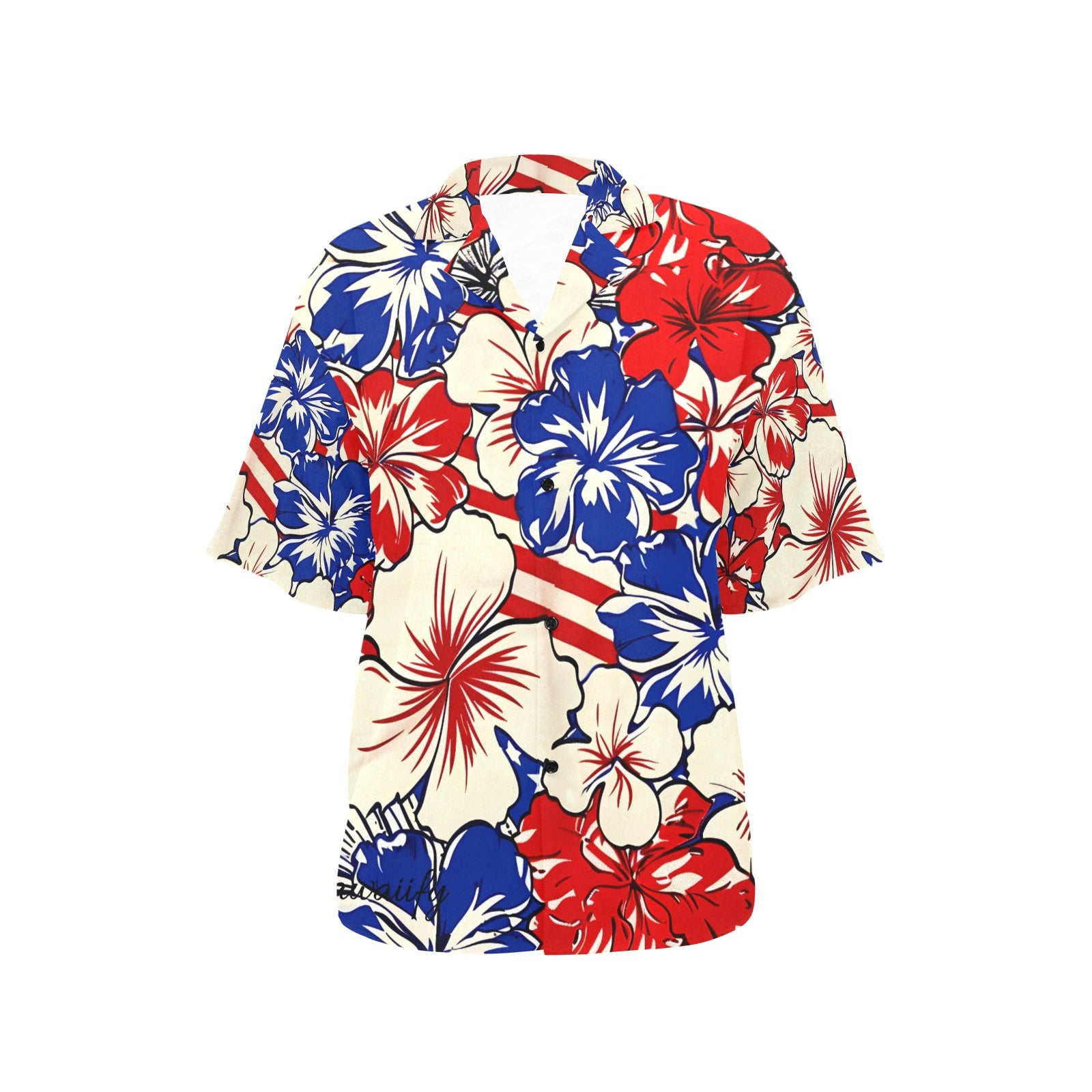 Women's Hawaiian Shirt - USA July 4th Parade