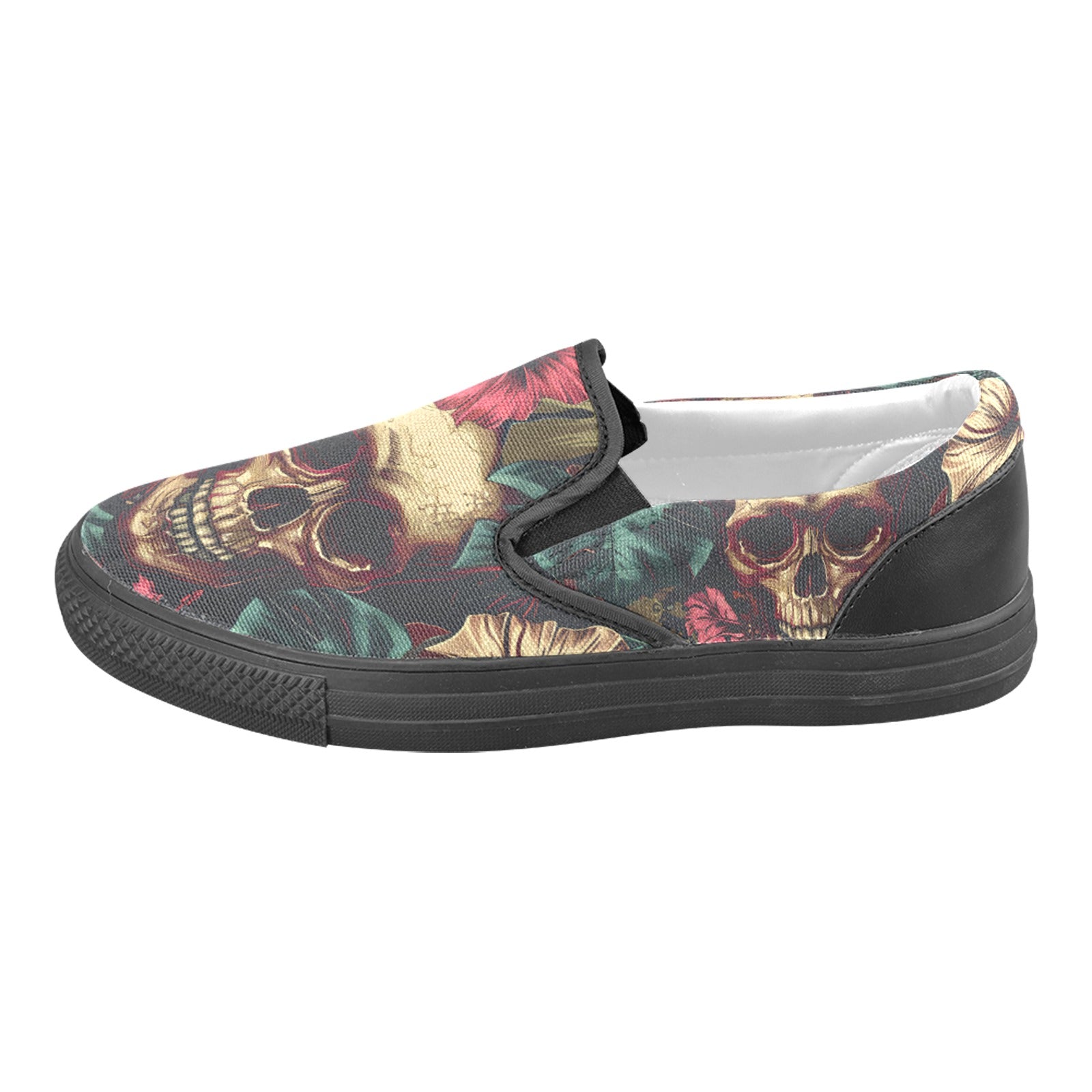 Dia De Los Muertos Slip-on Canvas Men's Shoes