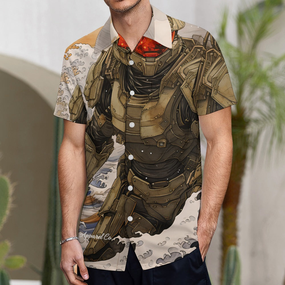 Master Chief Big Kona Wave Slim Fit Button Up