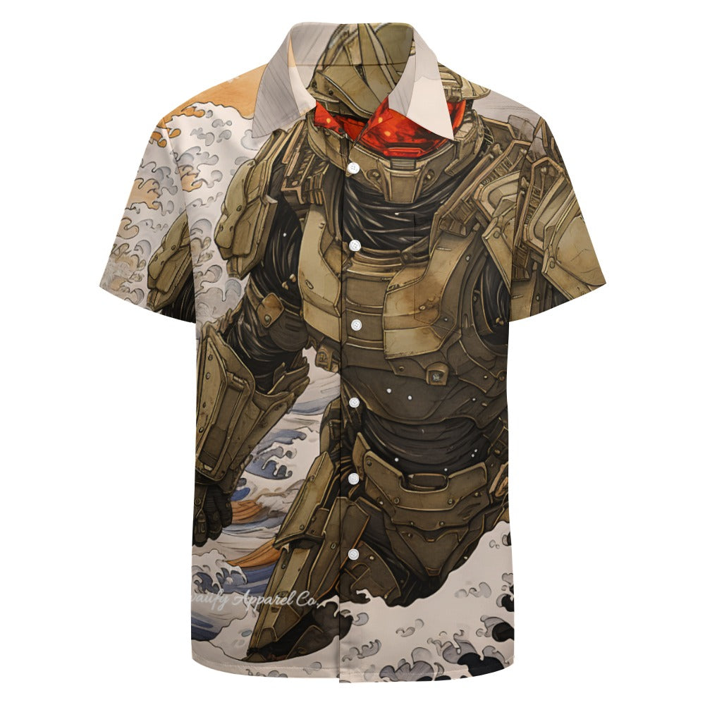 Master Chief Big Kona Wave Slim Fit Button Up